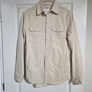 Denim & Flower Men's Beige Shirt Jacket